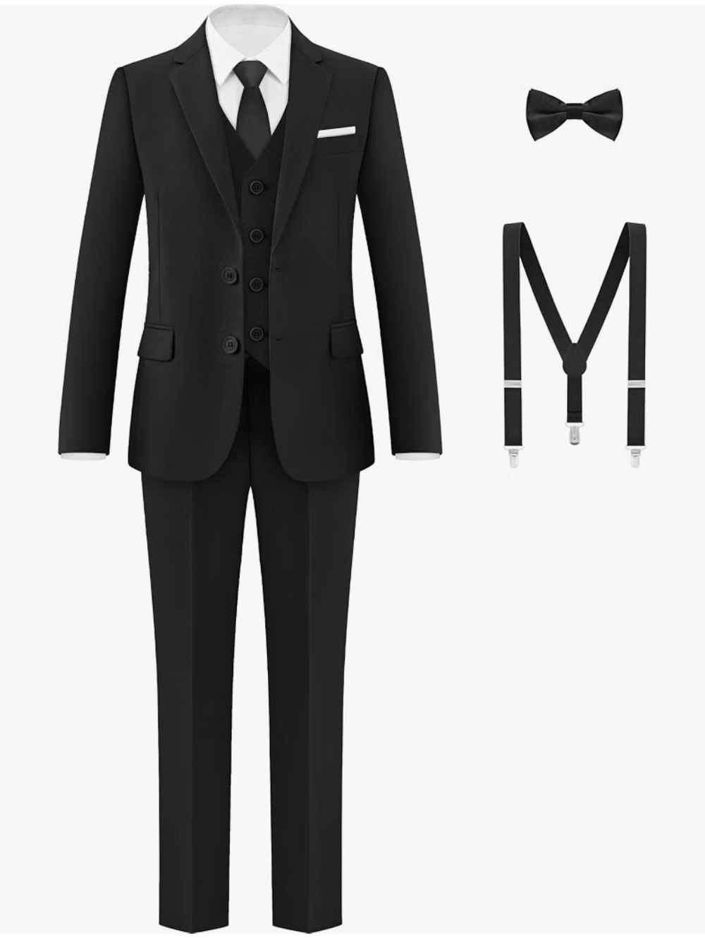 Black Suit Set Boy’s Formal Outfit 5T